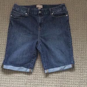 Denim Bermuda shorts